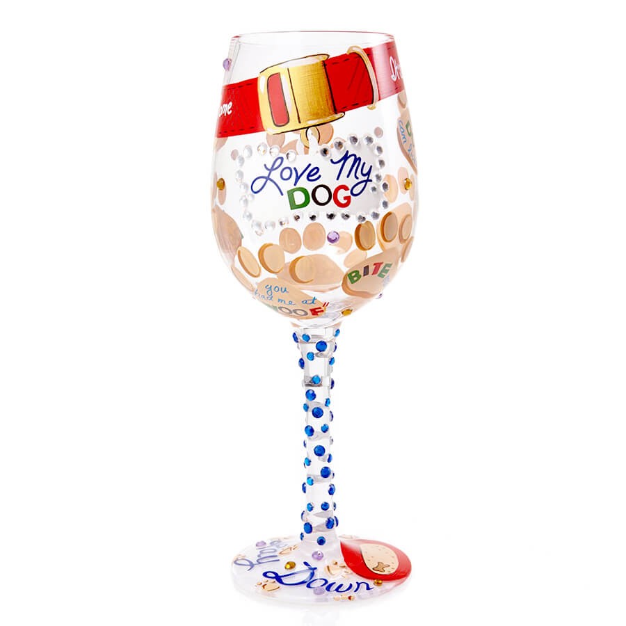 Lolita ワイングラス LOVE MY DOG 商品画像 1