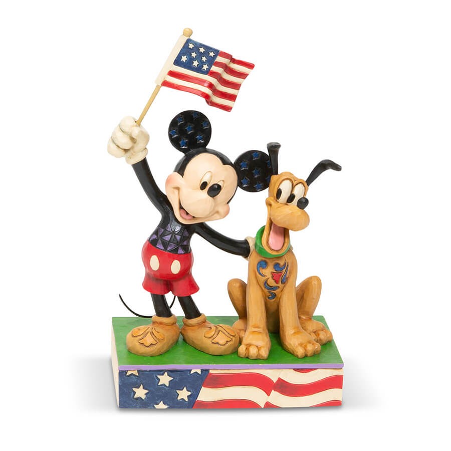 ミッキーとプルート アメリカンフラッグ 商品画像 1