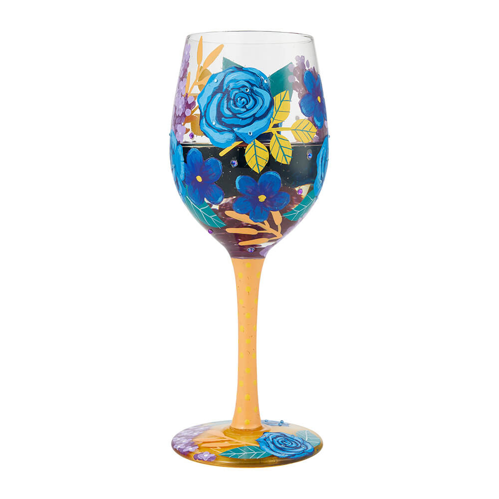 Lolita ワイングラス BLUE FLORALS 商品画像 2