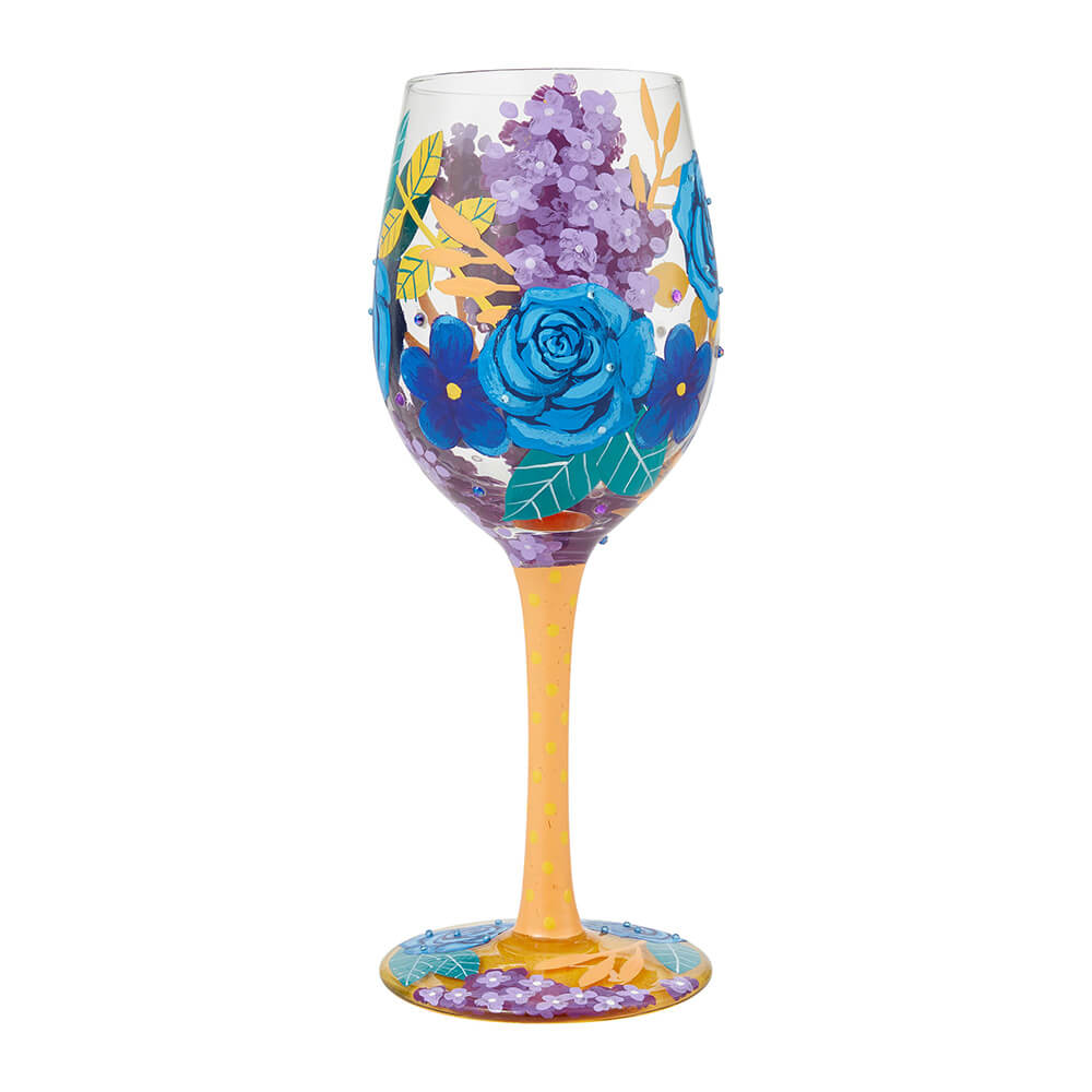 Lolita ワイングラス BLUE FLORALS 商品画像 4