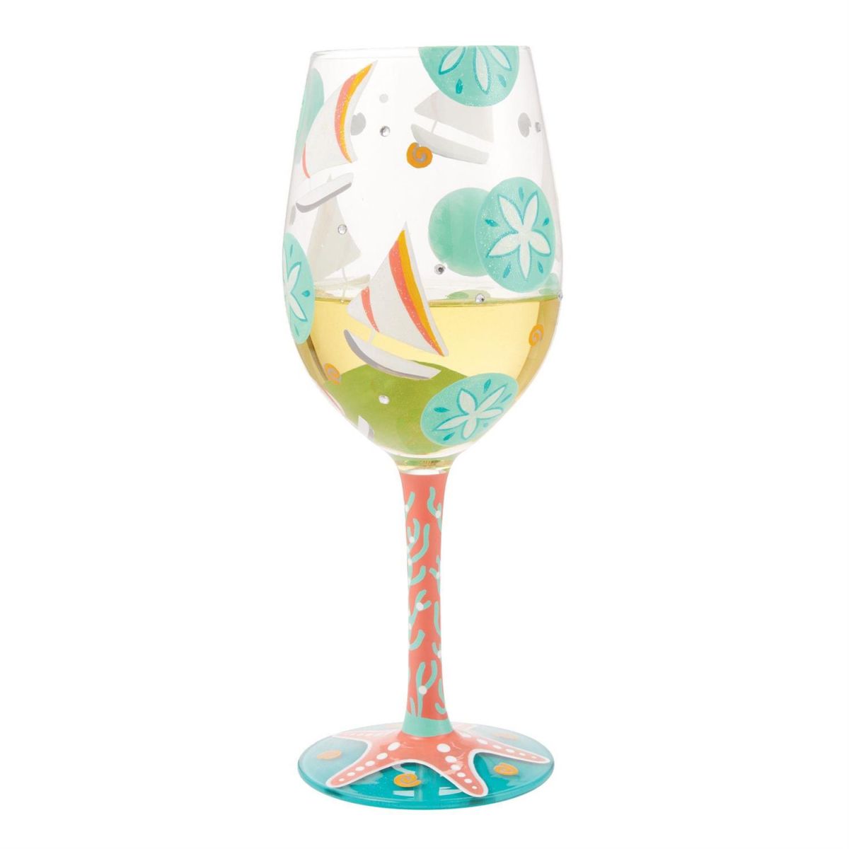 Lolita ワイングラス Sailboats and Sand Dollars 商品画像 2