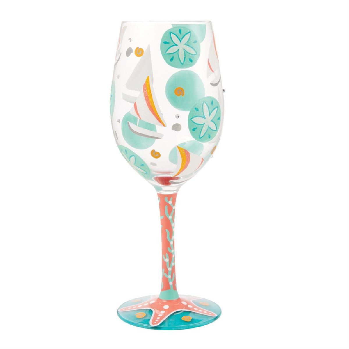 Lolita ワイングラス Sailboats and Sand Dollars 商品画像 4