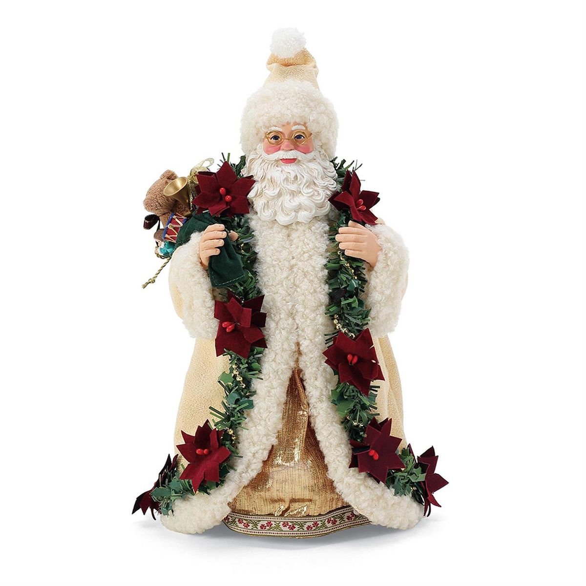 Old World Poinsettia Santa 商品画像 5