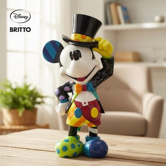 ミッキー レトロ シルクハット Romero Britto