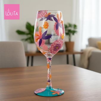 Lolita ワイングラス Funky Florals