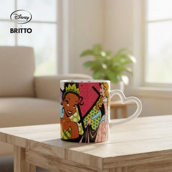アリエル&ティアナ マグカップ Romero Britto