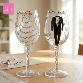 Lolita ワイングラス BRIDE＆GROOM